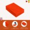 FabricLA Acrylic Felt Sheets for Crafts - Precut 9" X 12" Inches (20 cm X 30 cm) Felt Squares - Use Felt Fabric Craft Sheets for DIY, Costume, and Decoration | Neon Orange - 8 Pieces
